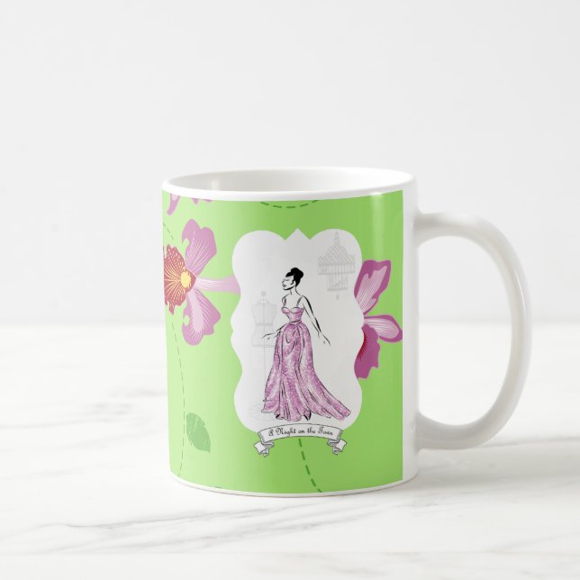 Fois à Paris Fashion Illustration Coffee Mug (Right)