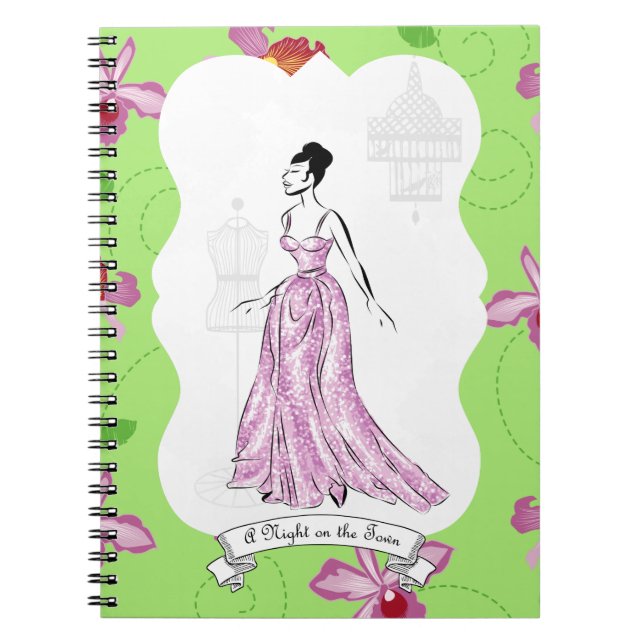 Fois à Paris Fashion Illustration Notebook (Front)