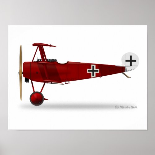 Fokker DR1 Triplane Poster