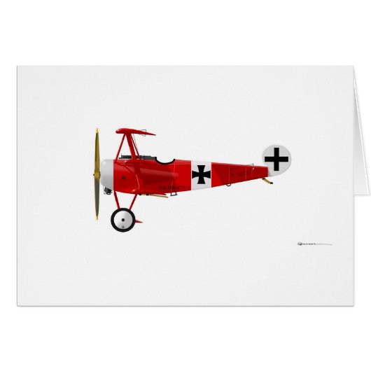 Fokker DR-1 Triplane Cards (Front Horizontal)