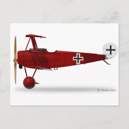 Fokker Dr 1 Triplane Postcard