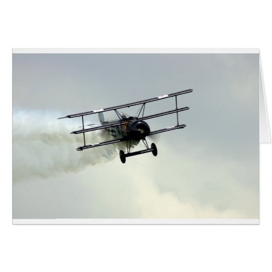 Fokker triplane cards (Front Horizontal)