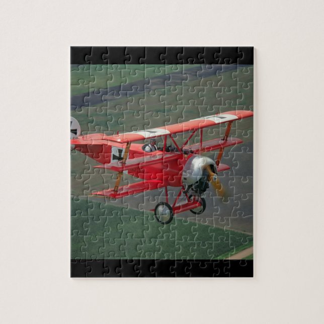 Fokker, triplane replica, 1983_Classic Aviation Jigsaw Puzzle (Vertical)
