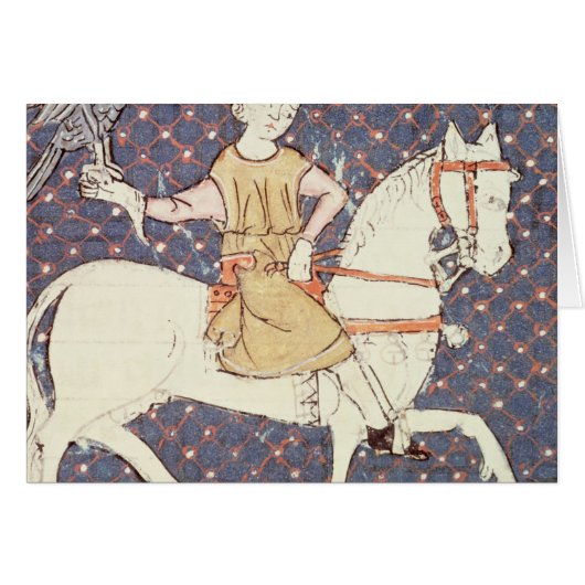 Fol.58v May: Falconry Cards (Front Horizontal)