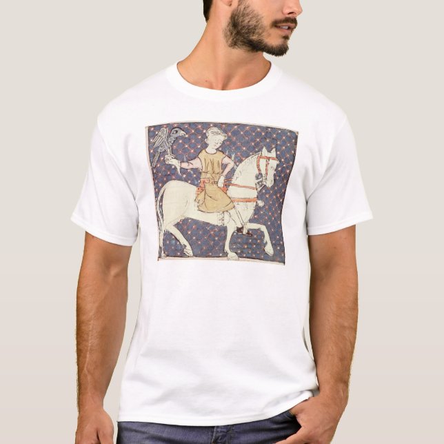 Fol.58v May: Falconry T-Shirt (Front)