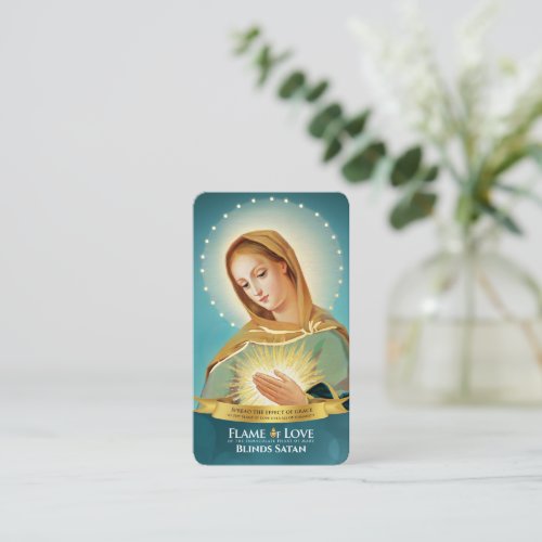 FOL Mama Mary Icon  Unity Prayer 35x2 Business Card