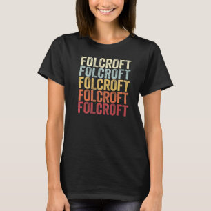 Folcroft Pennsylvania Folcroft PA Retro Vintage Te T-Shirt