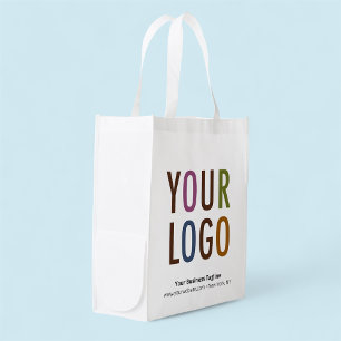 Foldable Grocery Bag Custom Printed Logo Polyester