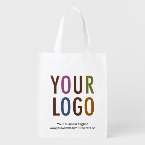 Foldable Grocery Bag Custom Printed Logo Polyester