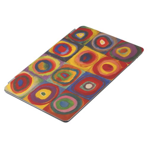 Foldable iPad Cover with Kandinskys Squares  