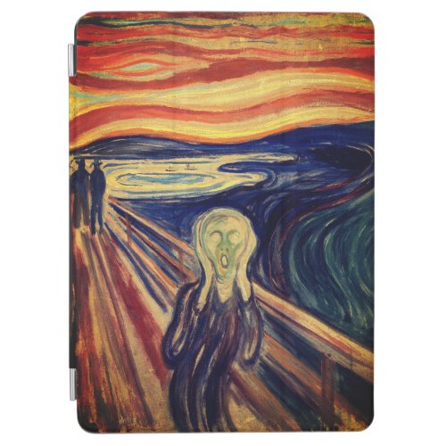 Foldable iPad Cover with Munchs The Scream