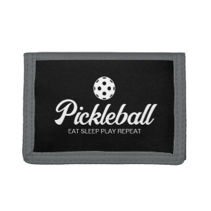 Foldable money walet gift for pickleball player tr tri-fold wallet