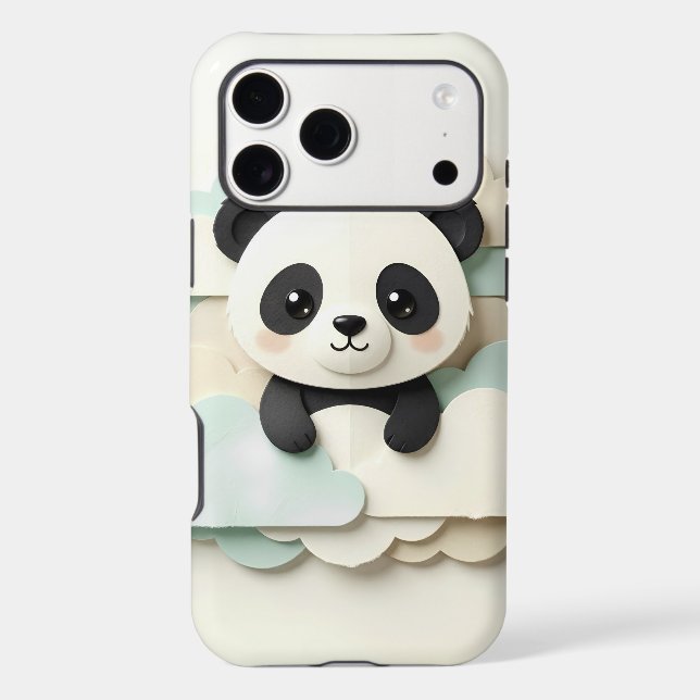 Folded Baby Panda | Cute Origami  Case-Mate iPhone Case (Back)