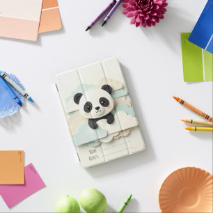 Folded Baby Panda Cute Origami iPad Mini Cover