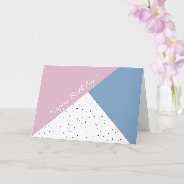 Folded Birthday Card (Orchid)