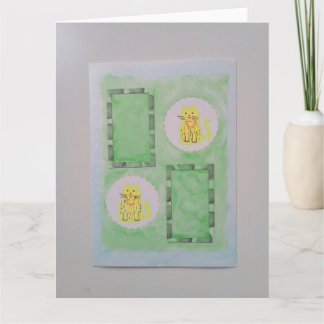Folded birthday card