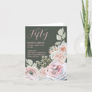 Folded Birthday invitation card
