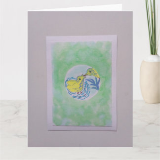 Folded birthday wishes card 