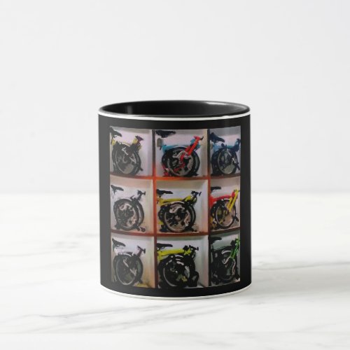 Folded Brompton Mug Art