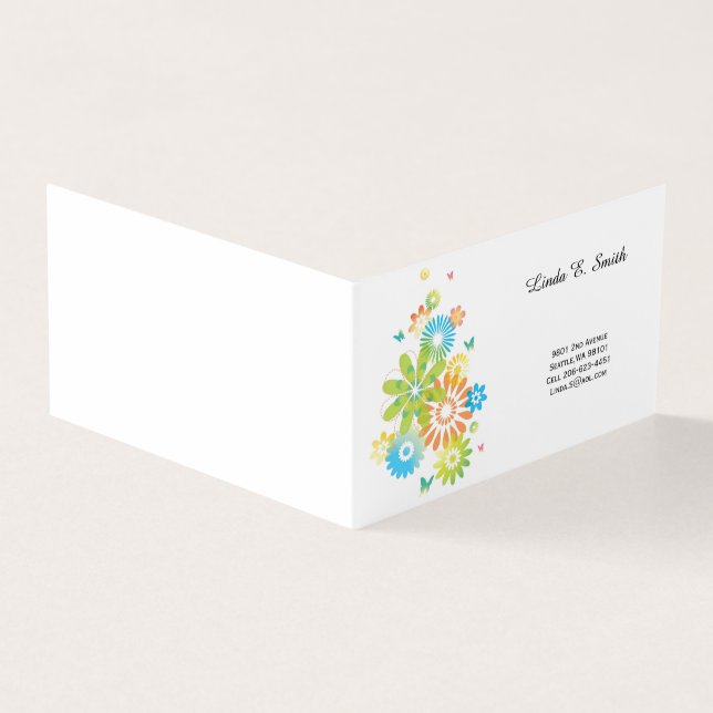 Folded Business Card (Outside)