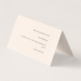 Folded Business Card