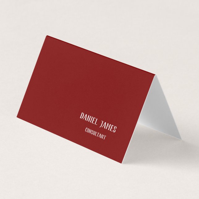 Folded Business Card (Front)