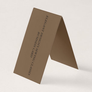 Folded Business Card