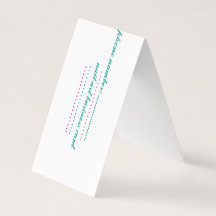 folded business card