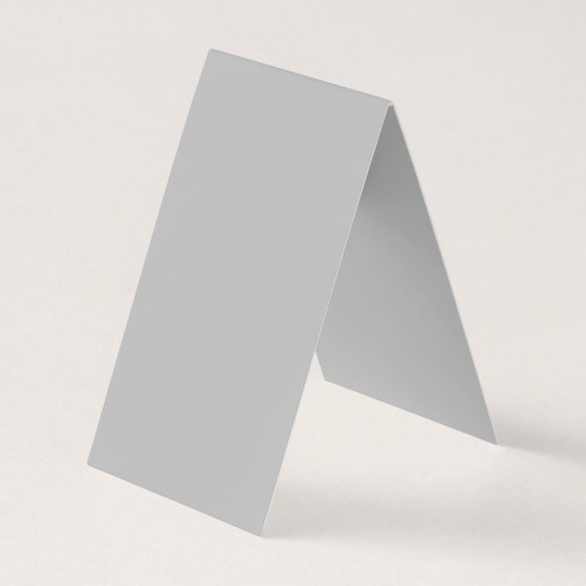 Folded Business Card Blank Tent Card | Minimal (Back)