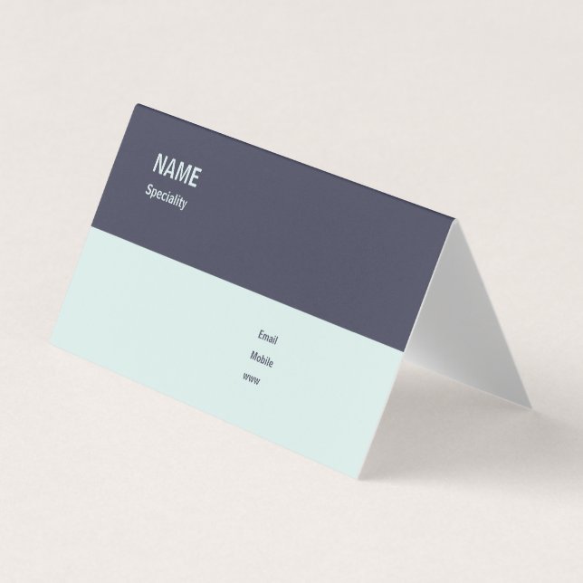 Folded Business Card, Customizable Card (Front)