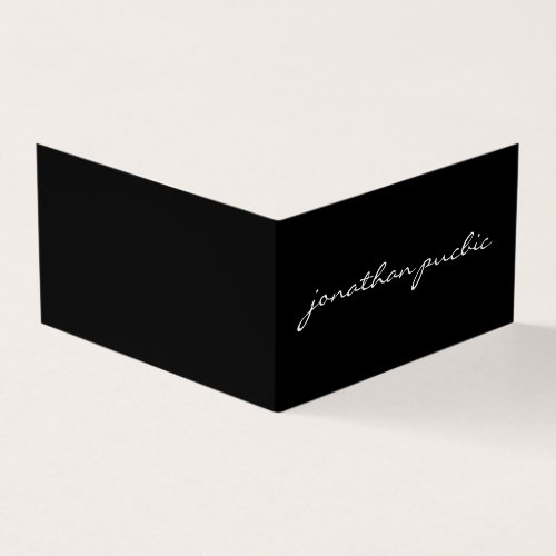 Folded Business Card Modern Simple Elegant
