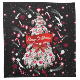 Folded Card Cloth Napkin