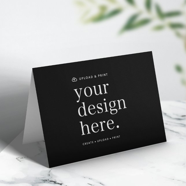 Folded Card | Design Upload 5x7 Cards (Versatile 5x7 folded card template for business, events, weddings, special occasions & more!)
