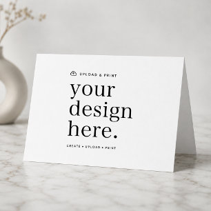 Folded Card Design Upload 5x7 DIY Landscape Card