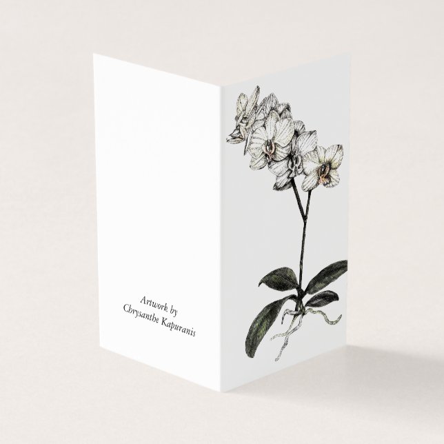Folded Card_Orchid botanical (Outside)