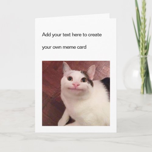 Folded Card Polite Cat Meme