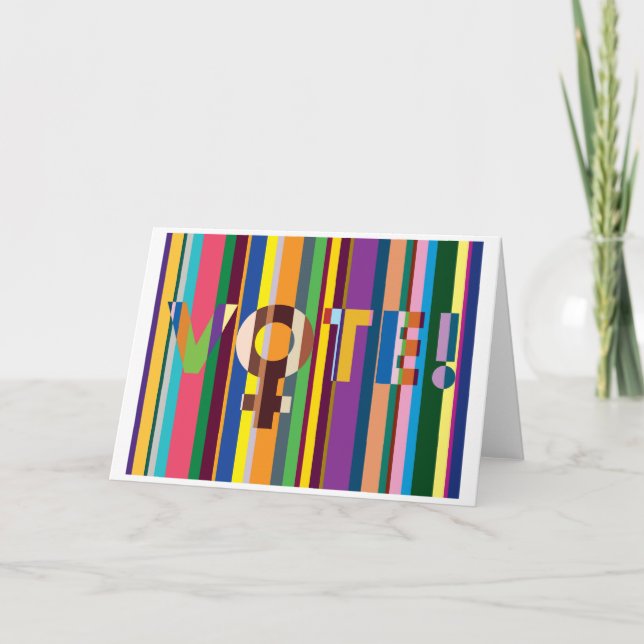 Folded Card - "Women Will Decide" (VOTE!) (Front)