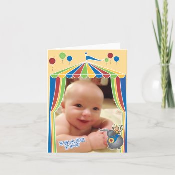 Folded Circus Thank You Notes With Your Photo by BarbaraNeelyDesigns at Zazzle