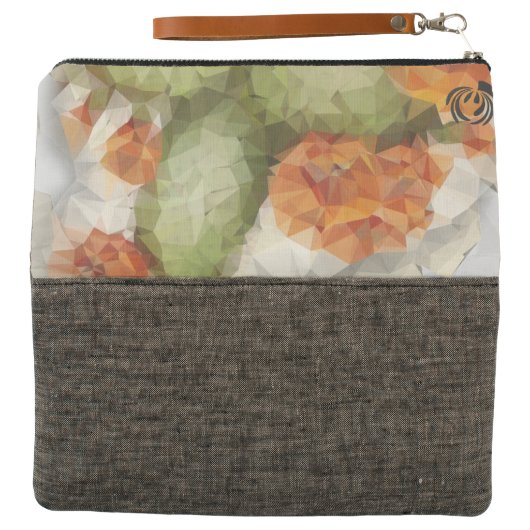 Folded Clutch wallet Design Geometric Cactus (Outside Open)