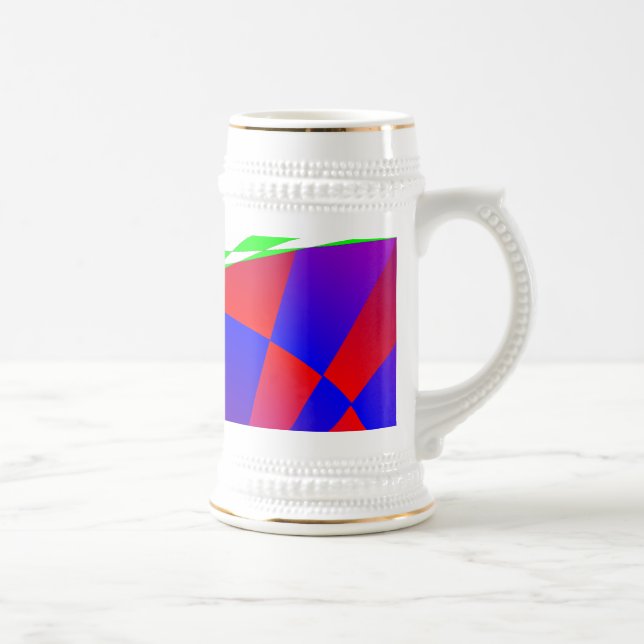 Folded Dimensions by Kenneth Yoncich Beer Stein (Right)