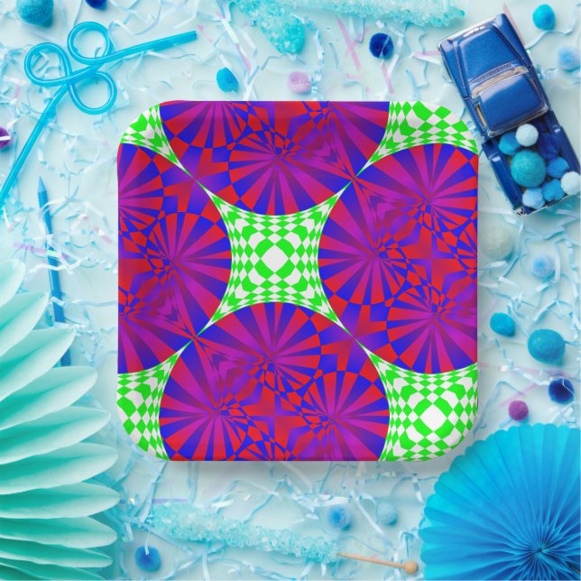 Folded Dimensions by Kenneth Yoncich Paper Plates (Party)