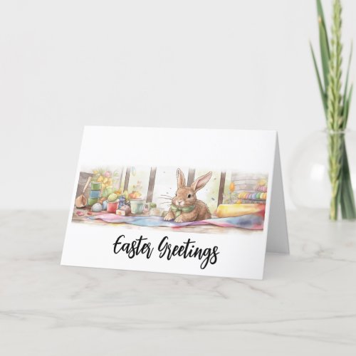 Folded Easter Greeting Card