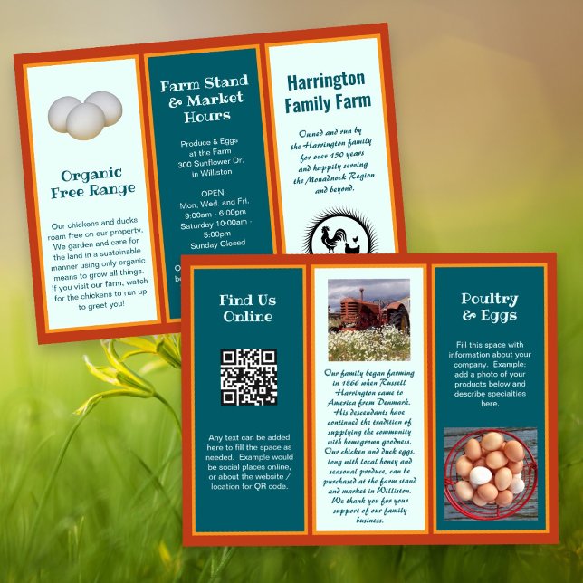 Folded Farm Business Double-sided Flyer (Creator Uploaded)