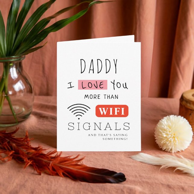 Folded Fathers Day WIFI Gift For Dad Card (Creator Uploaded)