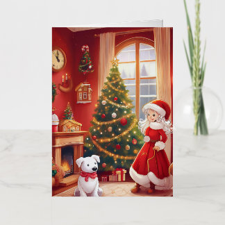 Folded Foil Christmas Card