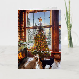 Folded Foil Christmas Card