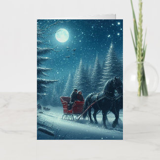Folded Foil Christmas Card
