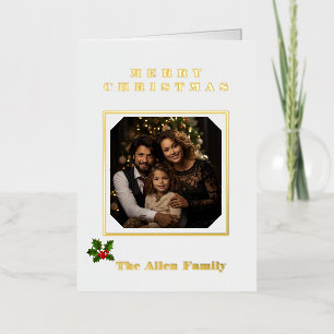 Folded Foil Holiday Card