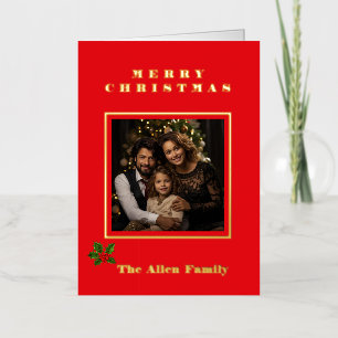 Folded Foil Holiday Card