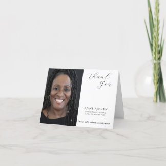 Folded Funeral Thank You Card – With Gratitude